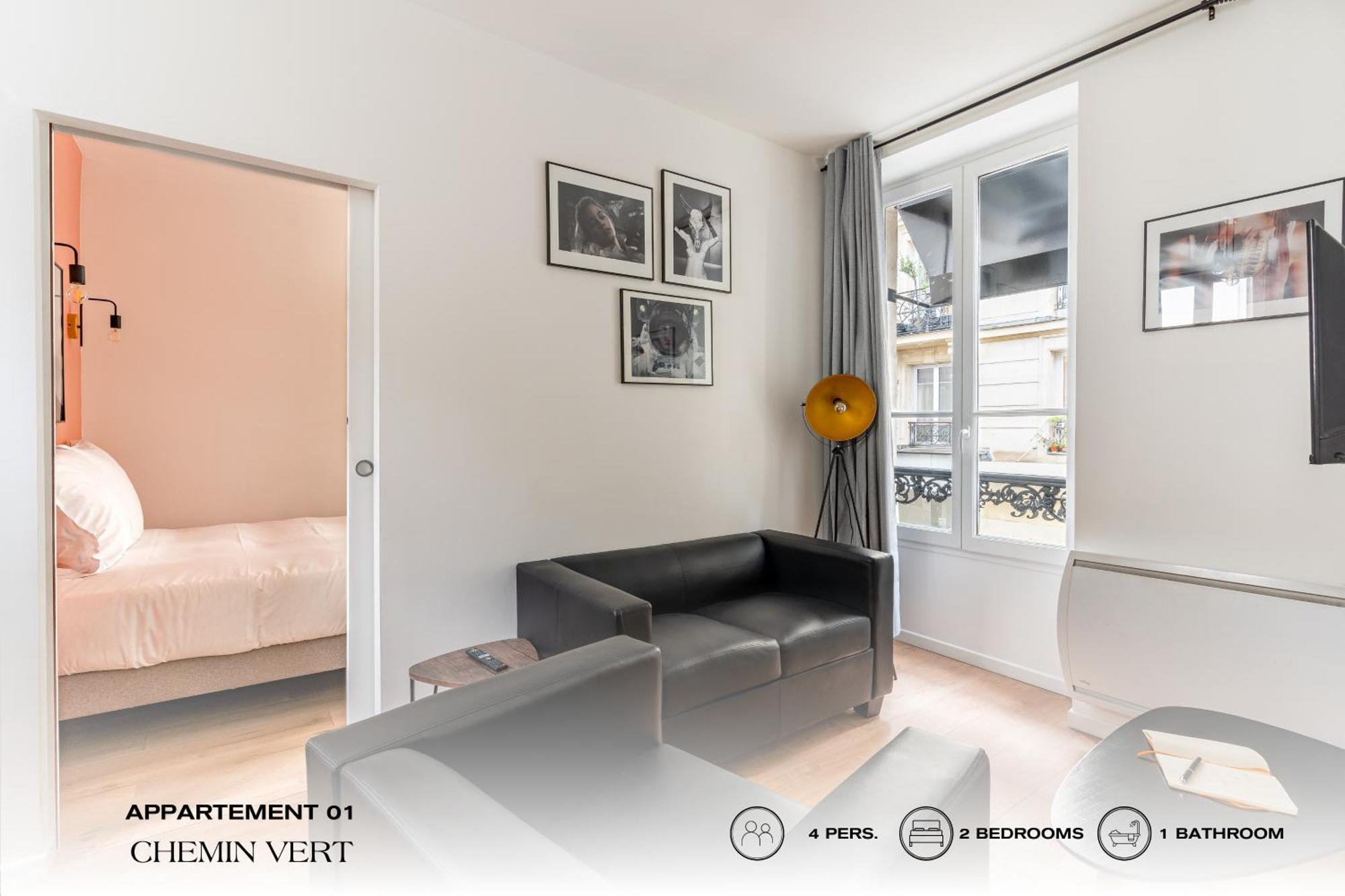 Beauquartier - Chemin Vert Paris Eksteriør billede